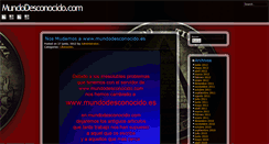 Desktop Screenshot of mundodesconocido.com